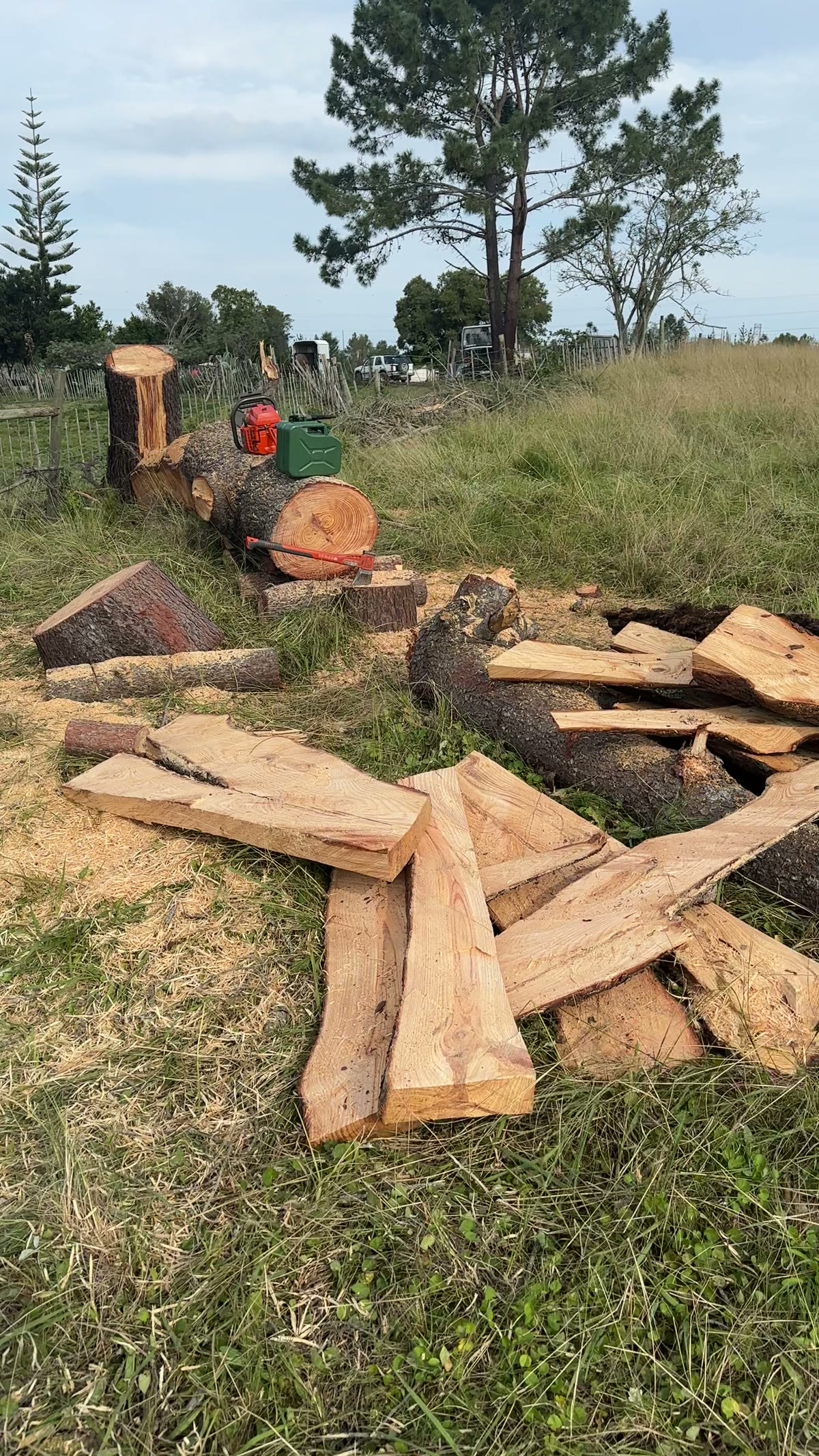 Wood milling on site